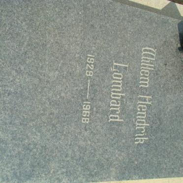 LOMBARD Willem Hendrik 1929-1966