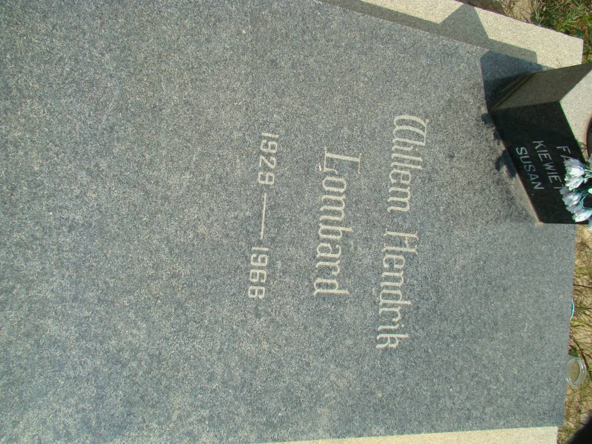 LOMBARD Willem Hendrik 1929-1966