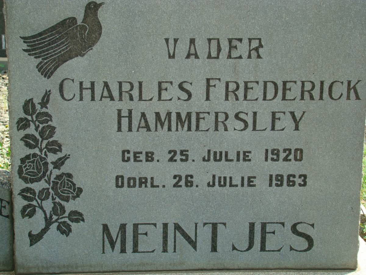 MEINTJES Frederick Hammersley 1920-1963