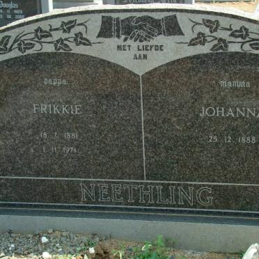 NEETHLING Frikkie 1881-1971 &amp; Johanna 1888-