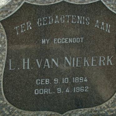 NIEKERK L.H., van 1894-1962