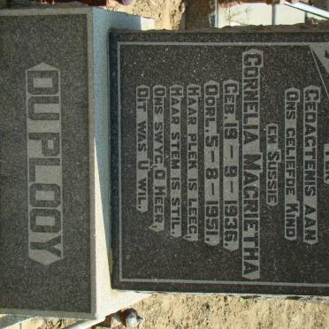 PLOOY Cornelia Magrietha, du 1936-1951