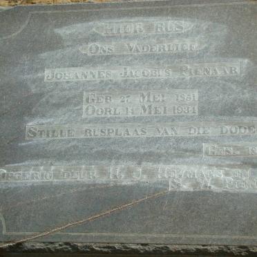 PIENAAR Johannes Jacobus 1851-1934