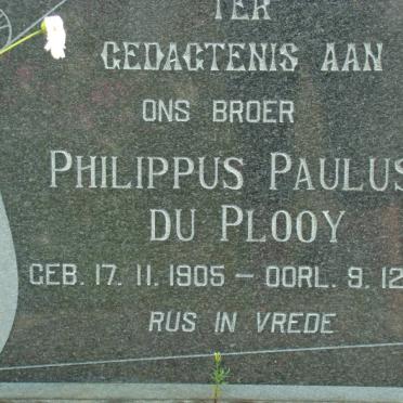 PLOOY Philippus Paulus, du 1905-1967
