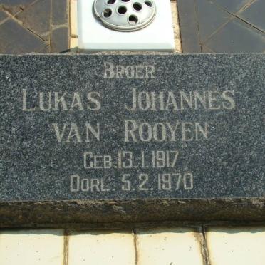 ROOYEN Lukas Johannes, van 1917-1970