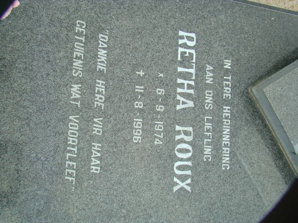 ROUX Retha 1974-1996