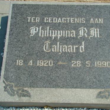 TALJAARD Philippina R.M. 1920-1990