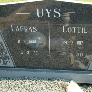 UYS Lafras 1908-1991 &amp; Lottie 1917-1998