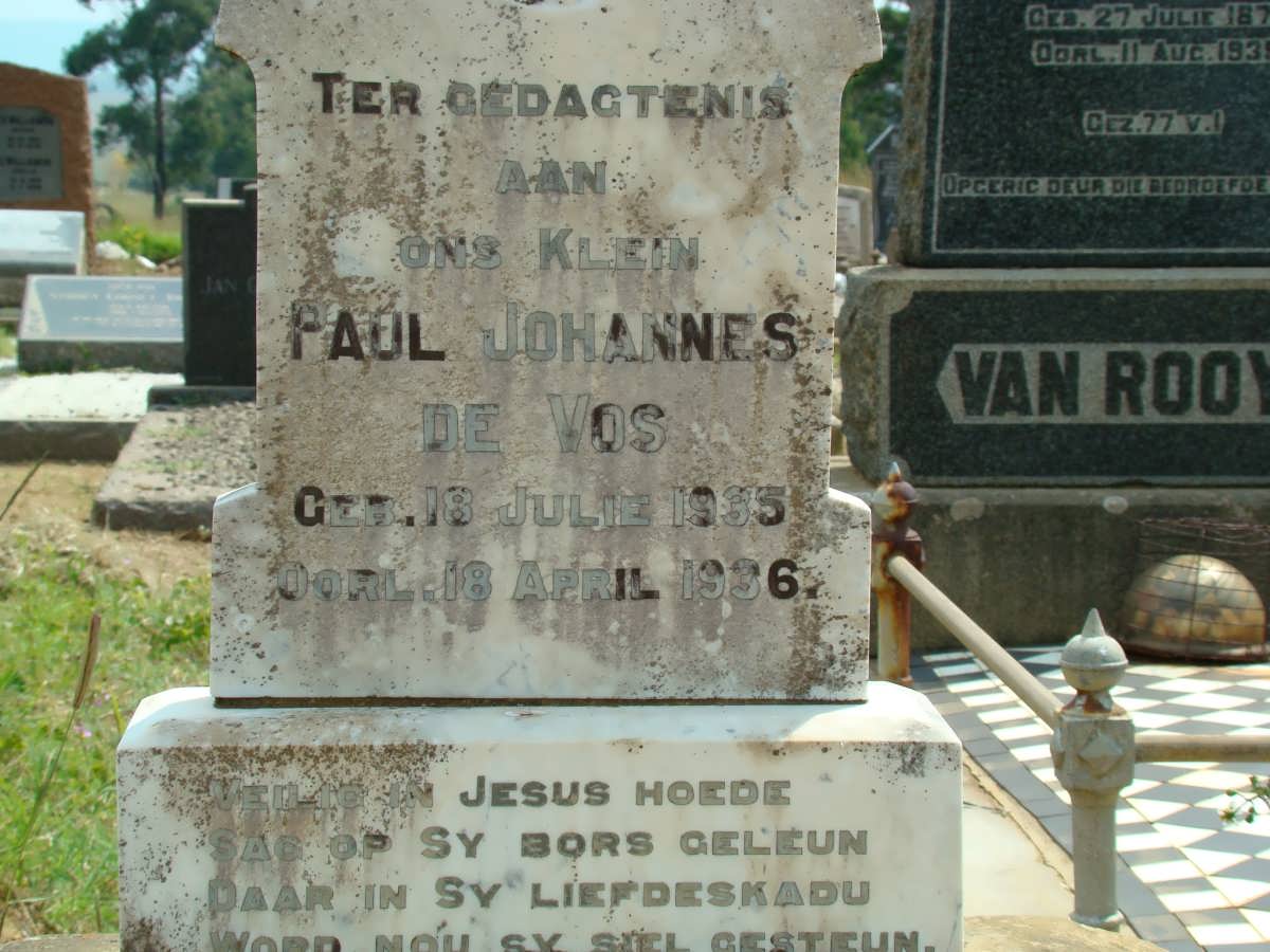 VOS Paul Johannes, de 1935-1936