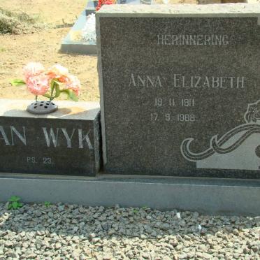 WYK Anna Elizabeth, van 1911-1968