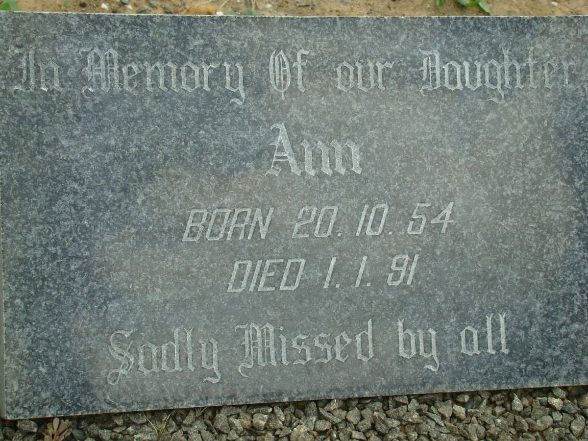 ? Ann 1954-1991