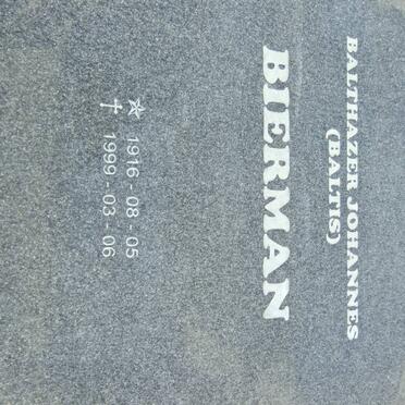 BIERMAN Balthazer Johannes 1916-1999