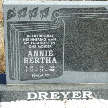 DREYER Annie Bertha 1951-2011