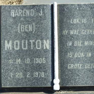 MOUTON Barend J. 1905-1978