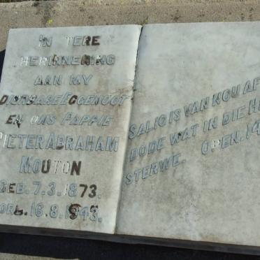 MOUTON Pieter Abraham 1873-1943 