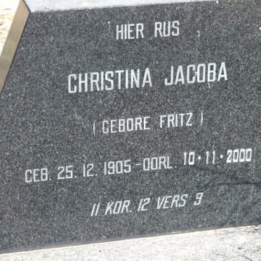 RIDDER Cornelius Johannes, de 1909-1984 &amp; Christina Jacoba FRITZ 1905-2000