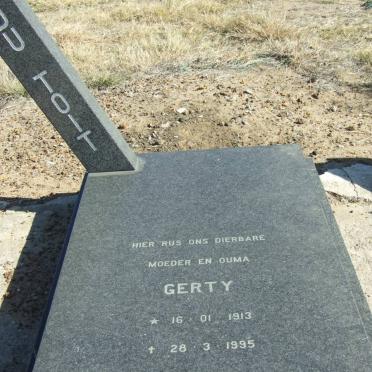 TOIT Gerty, du 1913-1995 :: REYNEKE Annemarie 1939-