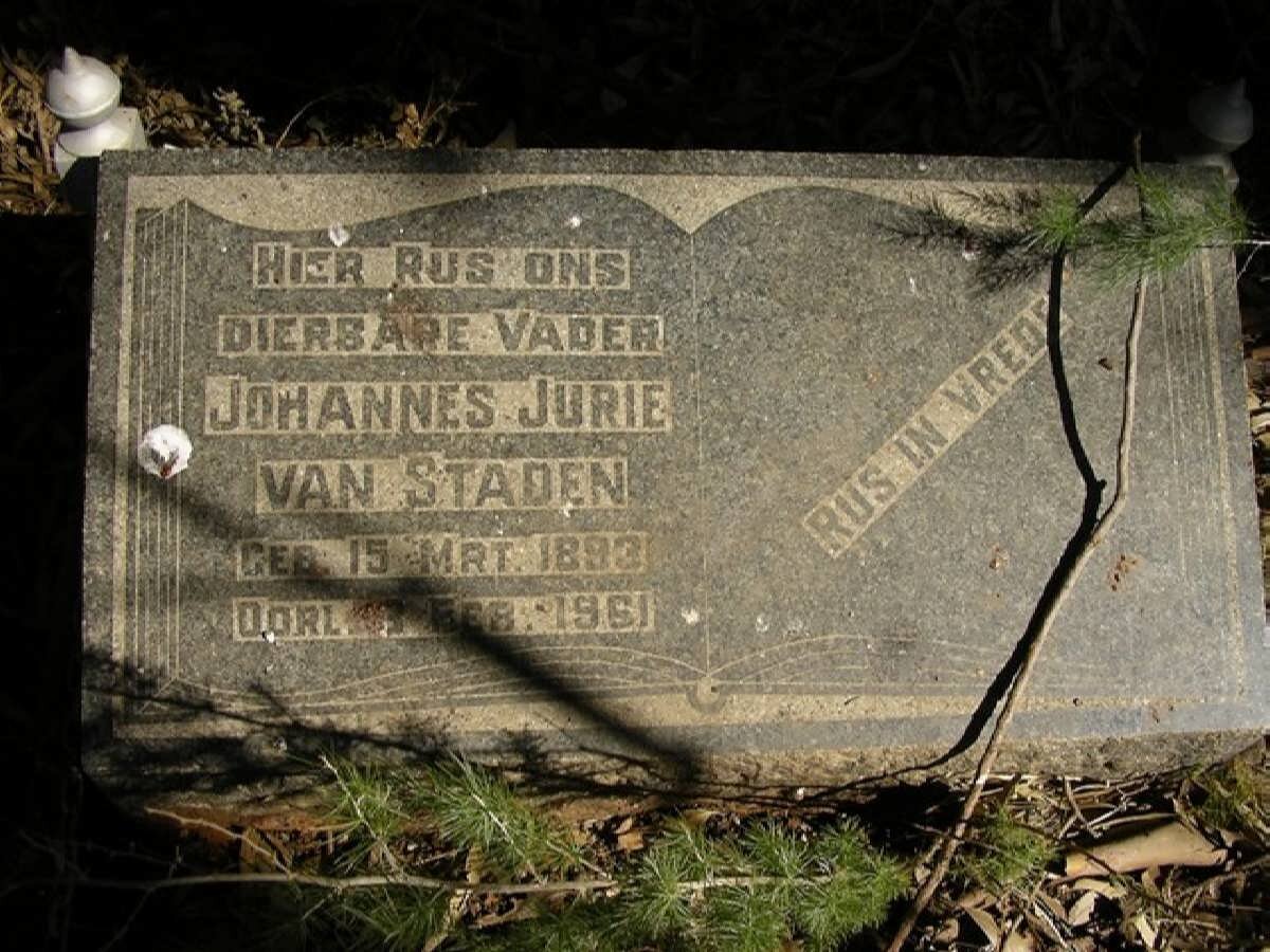 STADEN Johannes Jurie, van 1893-1961