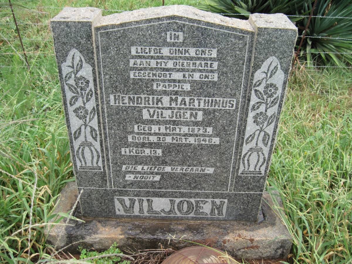 VILJOEN Hendrik Marthinus 1873-1946