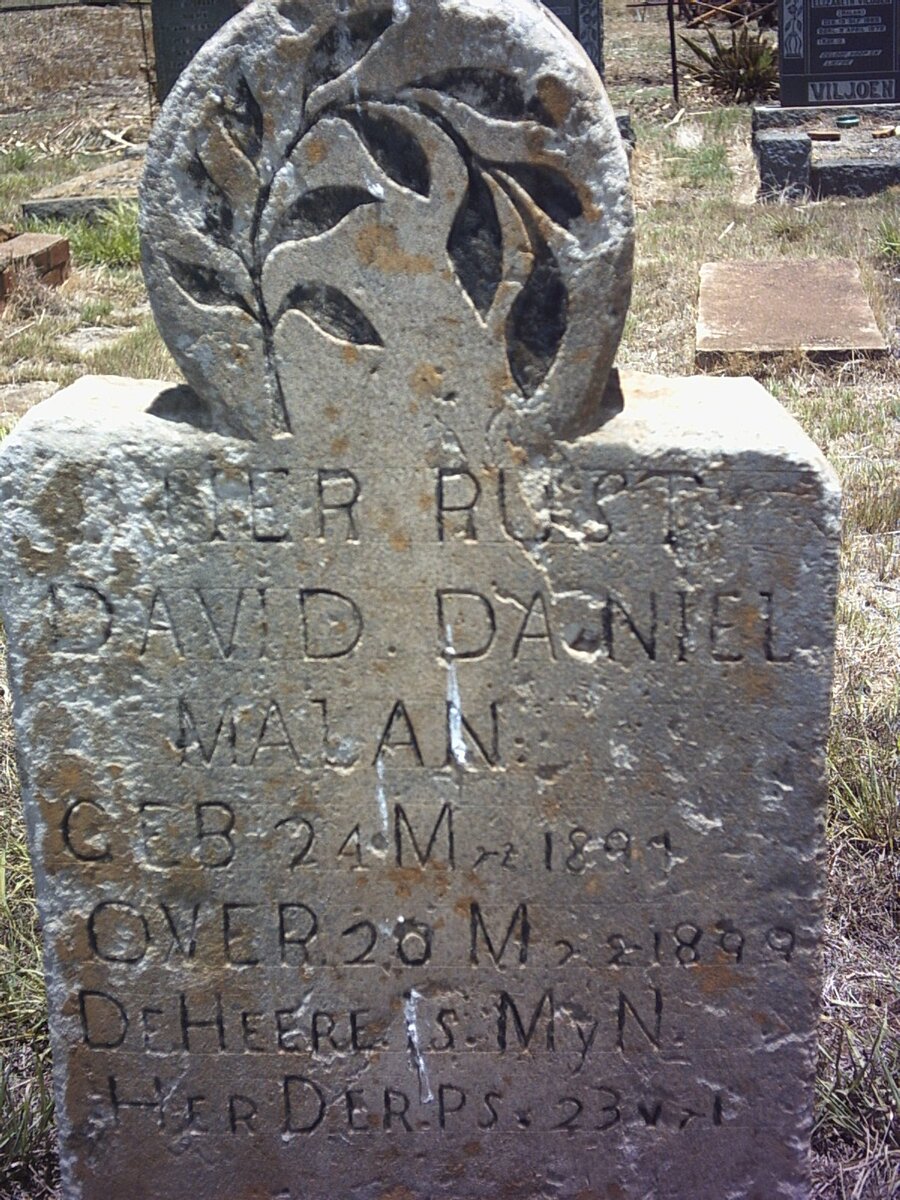 MALAN David Daniel 189?-1899