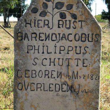 SCHUTTE Barend Jacobus Philippus 1821-1899