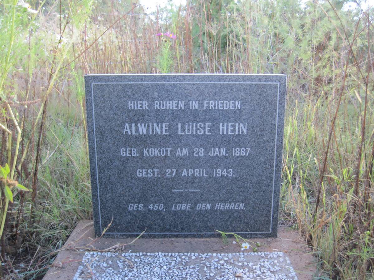 HEIN Alwine Lüise nee KOKOT 1887-1943