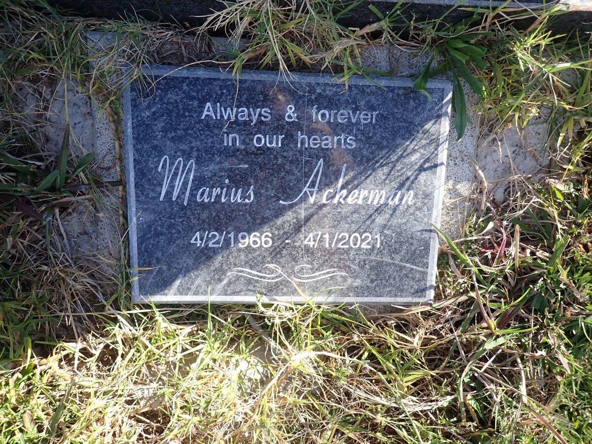 ACKERMAN Marius 1966-2021