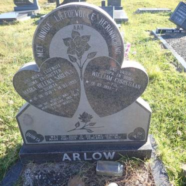 ARLOW William Christiaan 1933- & Maria Helena Sarlina 1936-1993