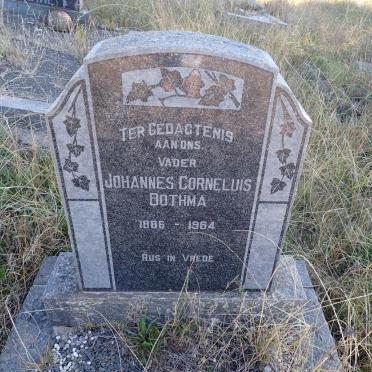 BOTHMA Johannes Cornelius 1886–1964