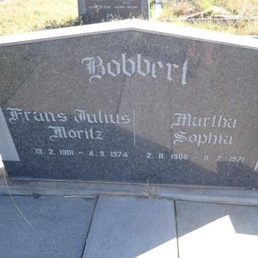 BOBBERT Frans Julius Moritz 1901-1974 & Martha Sophia 1906-1971