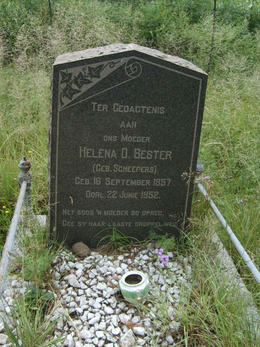BESTER Helena D. nee SCHEEPERS 1857-1952