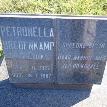 BREDENKAMP Petronella nee LUDIK 1905-1987