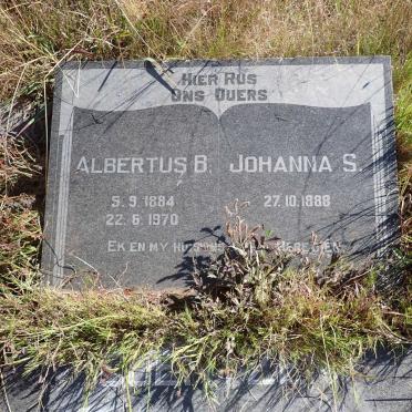 COERTZEN Albertus B. 1884-1970 & Johanna S. 1888-