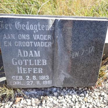 HEFER Adam Gotlieb 1913-1981