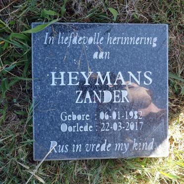 HEYMANS Zander 1982-2017