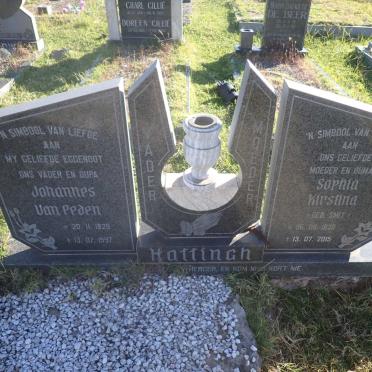 HATTINGH Johannes Van Eeden 1929-1997 & Sophia Kirstina SMIT 1930-2015