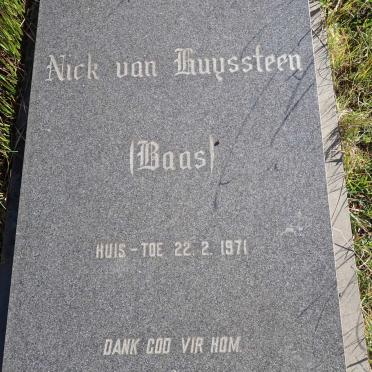 HUYSTEEN Nick, van -1971