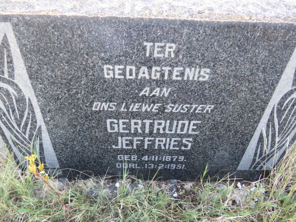 JEFFRIES Gertrude 1879-1951