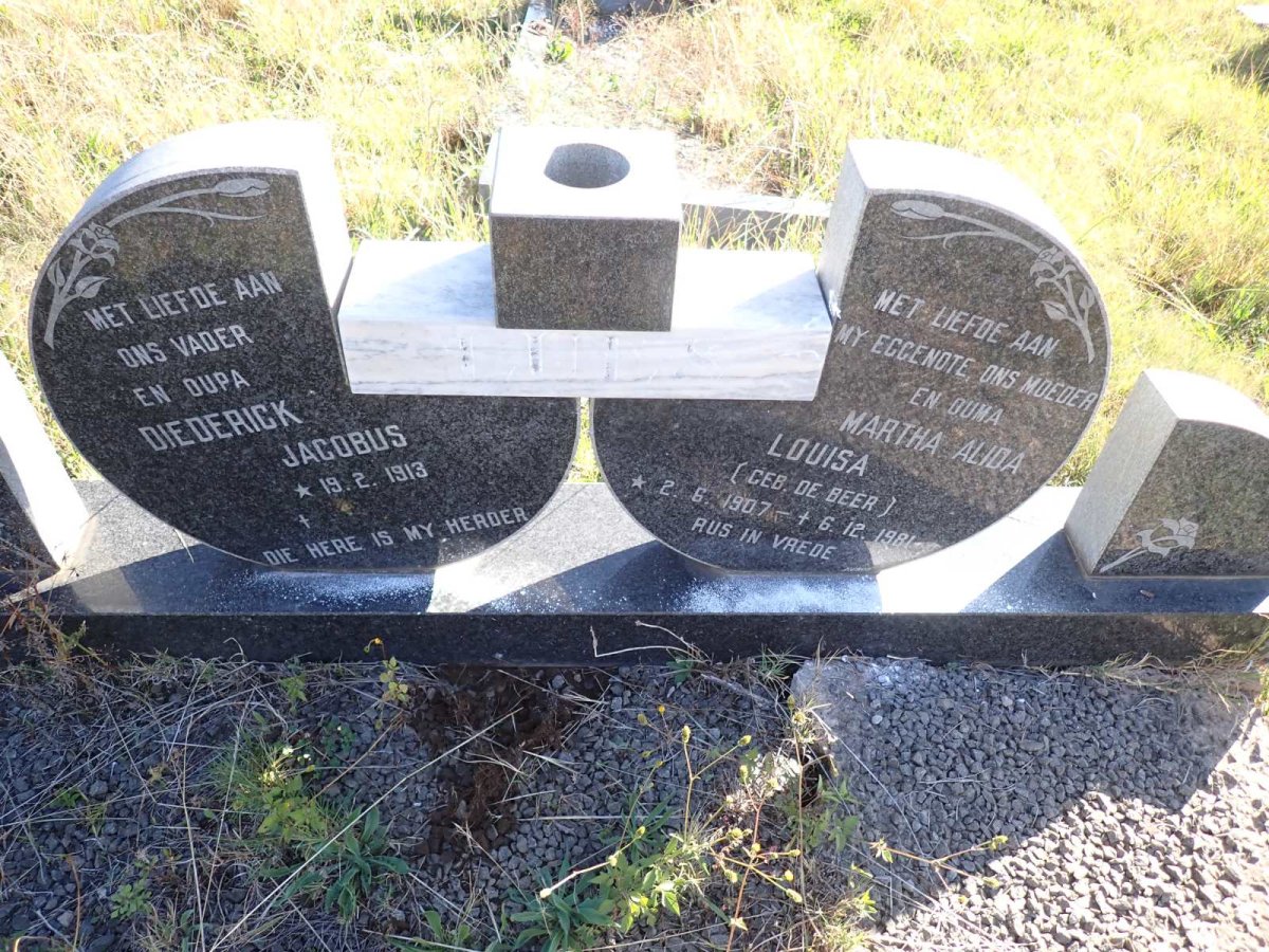 LUES Diederick Jacobus 1913- & Martha Alida Louisa DE BEER 1907-1981