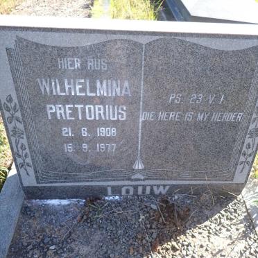 LOUW Wilhelmina nee PRETORIUS 1908-1977