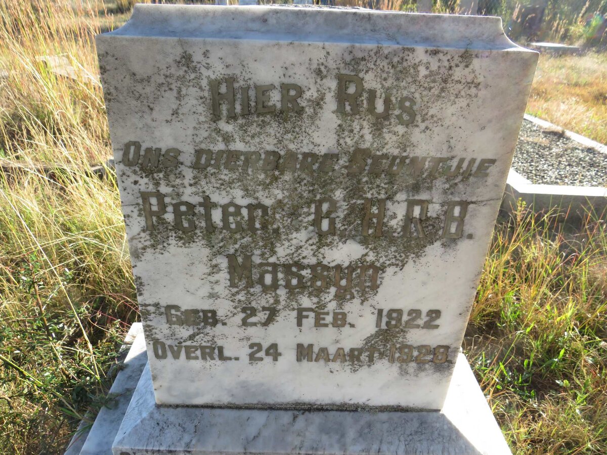 MASSYN Peter G.H.R.B. 1922-1928