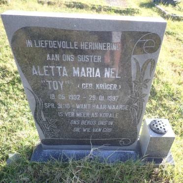 NEL Aletta Maria nee KRUGER 1932-1997