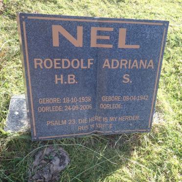 NEL Roedolf H.B. 1938-2006 & Adriana S. 1942-