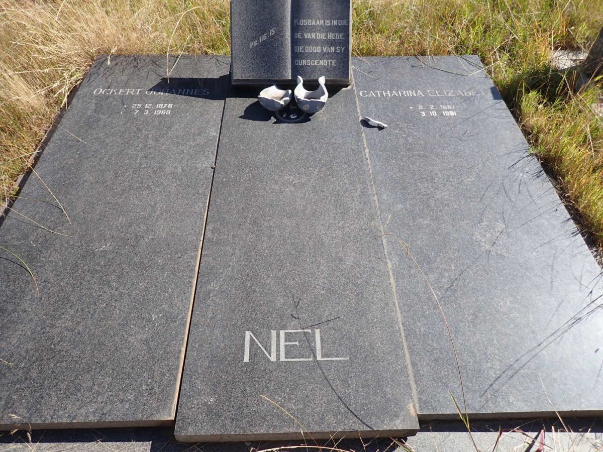 NEL Ockert Johannes 1876-1968 &amp; Catharina Elizabeth 188?-1981