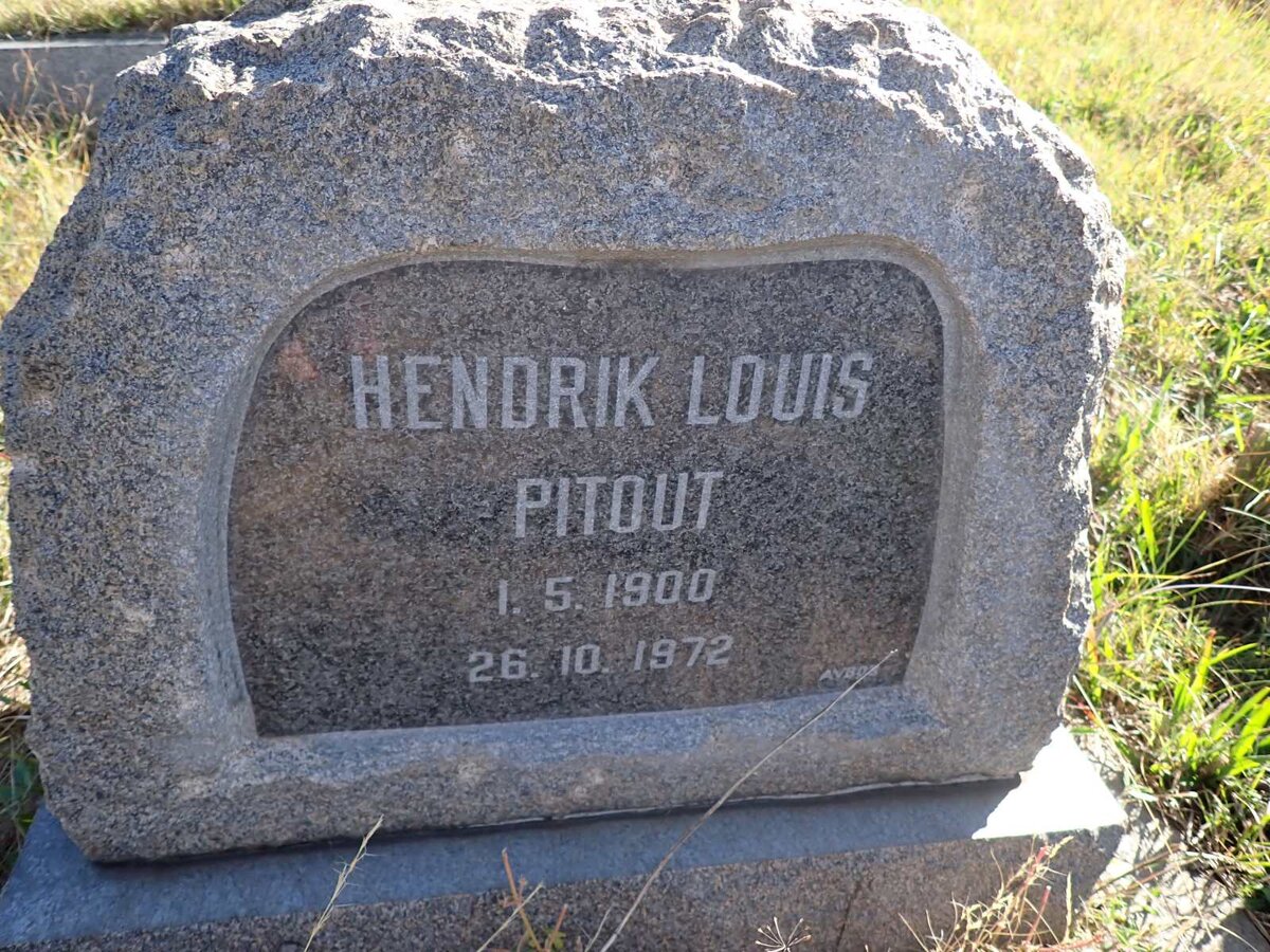 PITOUT Hendrik Louis 1900-1972