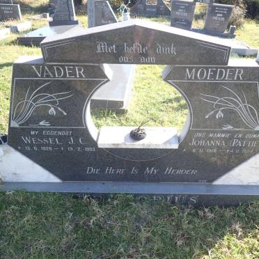 PRETORIUS Wessel J.C. 1926-1993 & Johanna 1918-1994 