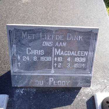 PLOOY Chris, du 1938- & Magdaleen 1939-1994