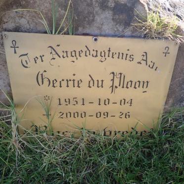 PLOOY Herrie, du 1951-2000