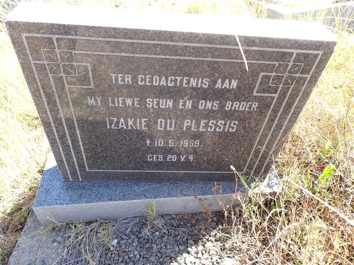 PLESSIS Izakie, du -1959