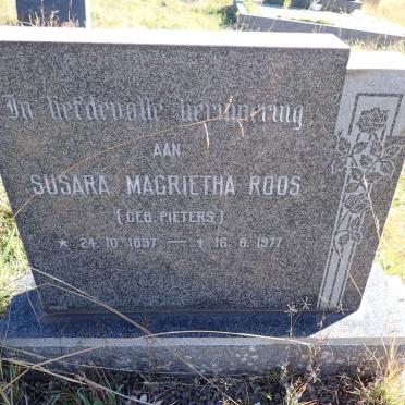 ROOS Susara Magrietha nee PIETERSE 1897-1977